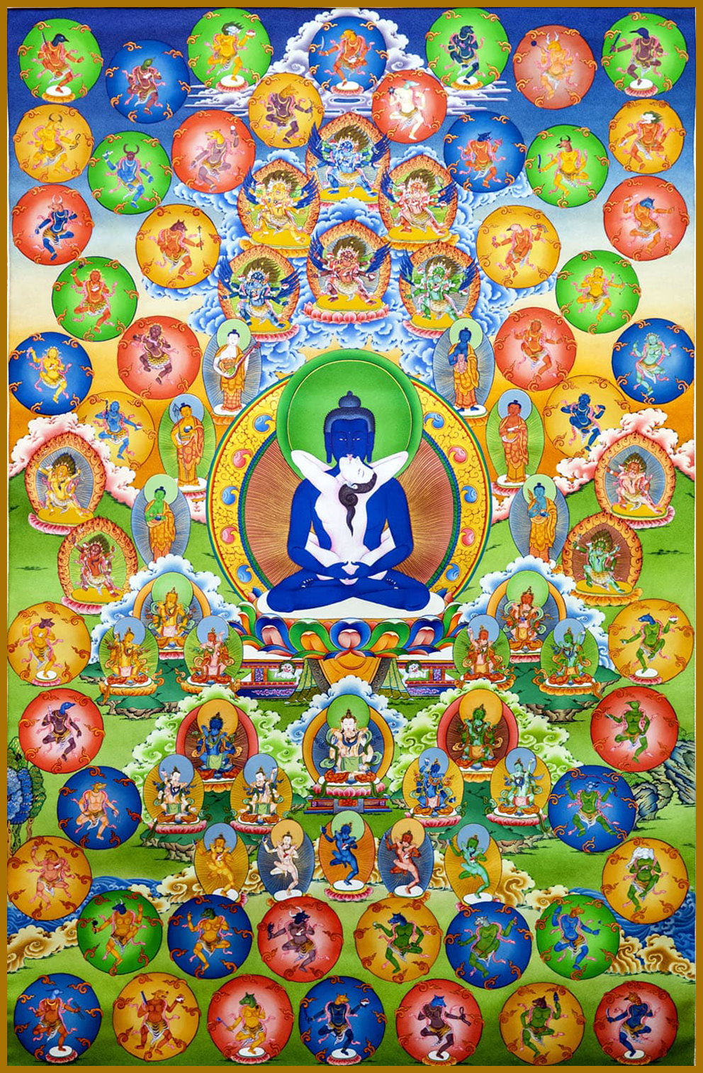 Ảnh minh họa A Đạt Nhĩ Mã Phật Adharma Buddha niệm tụng pháp