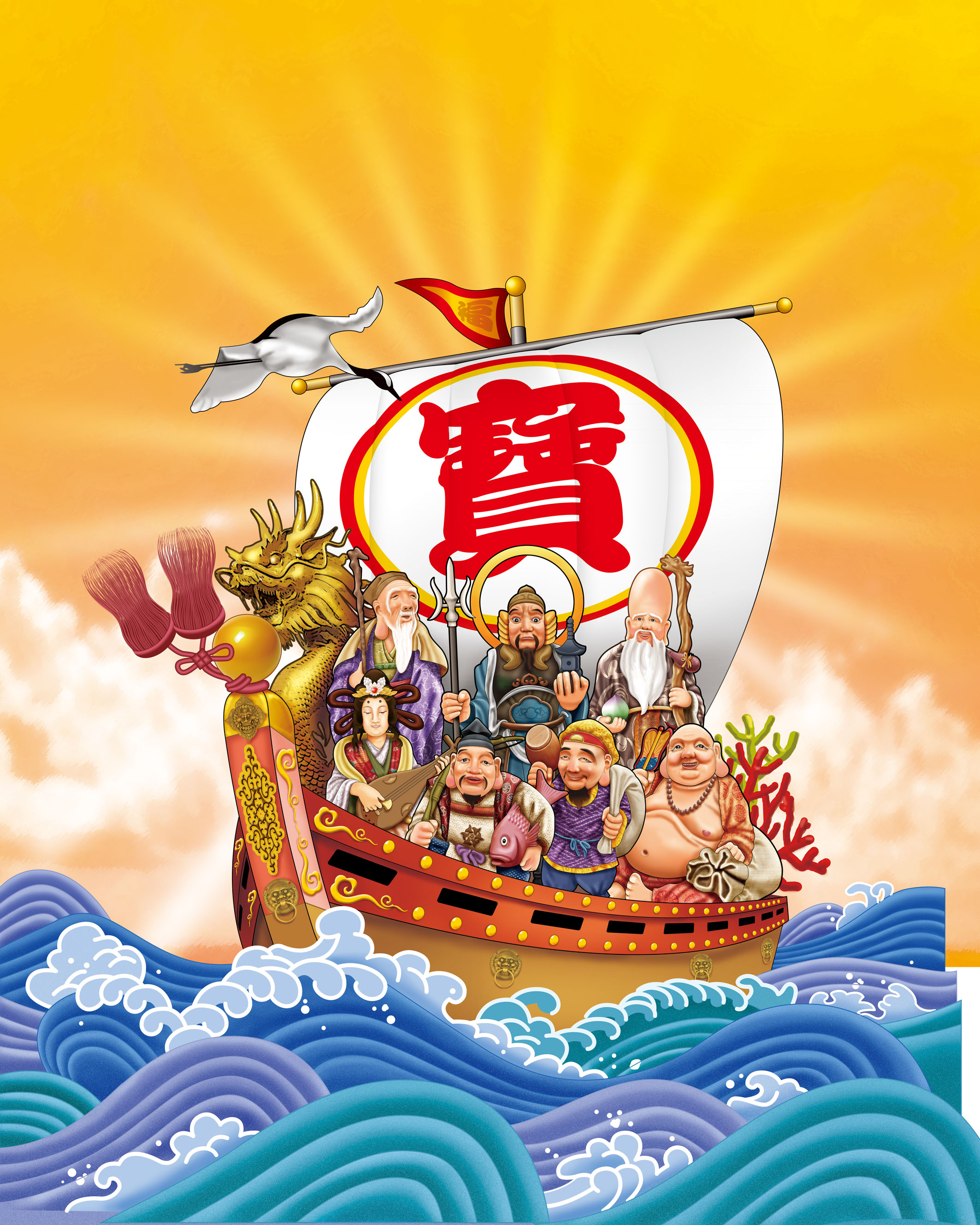 Ảnh minh họa Thất Phúc Thần niệm tụng pháp
