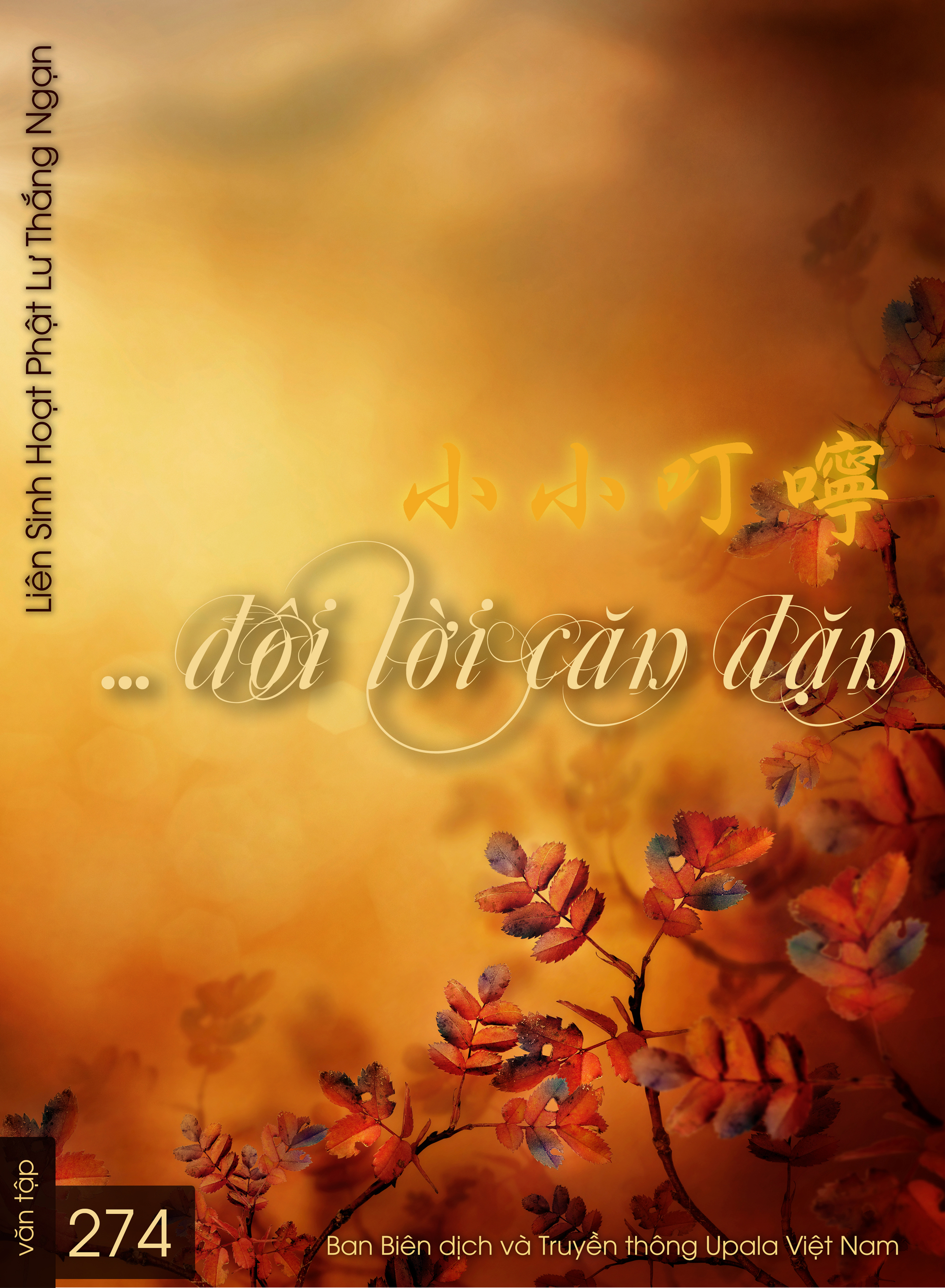 Ảnh bìa 274. Đôi lời căn dặn